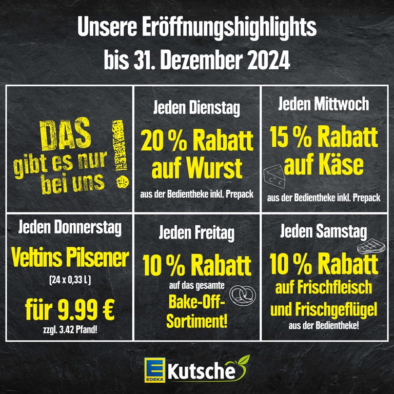 Eröffnungshighlights bis zum Jahresende in Belm