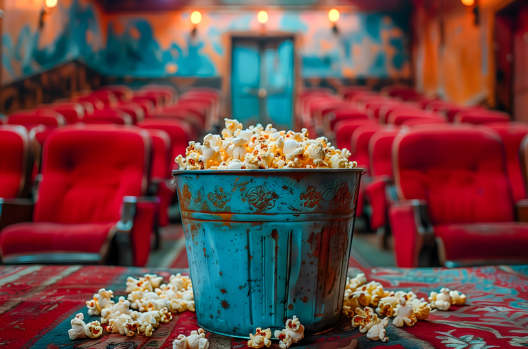 Aufstieg von Kino und Popcorn gehen Hand in Hand