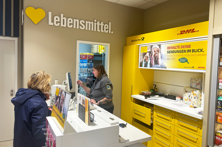 Wir lieben Lebensmittel und Post