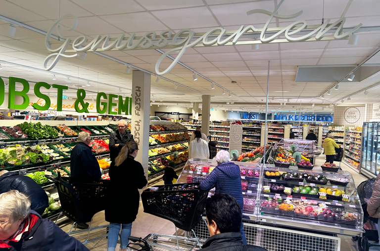 Genussgarten Obst- und Gemüseabteilung