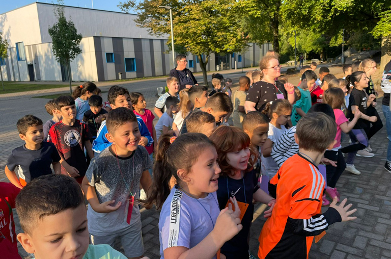 Auf die Plätze fertig, los- Sponsorenlauf der Bergschule in Osnabrück