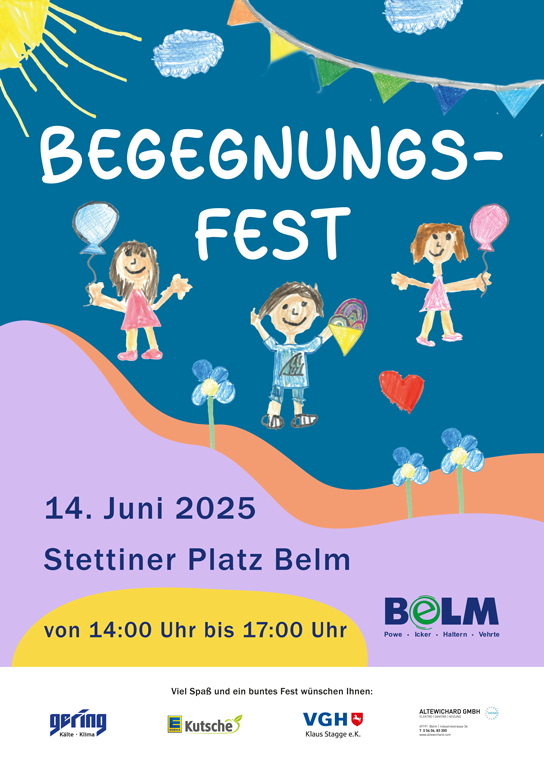 Plakat des 23. Belmer Begegnungsfestes